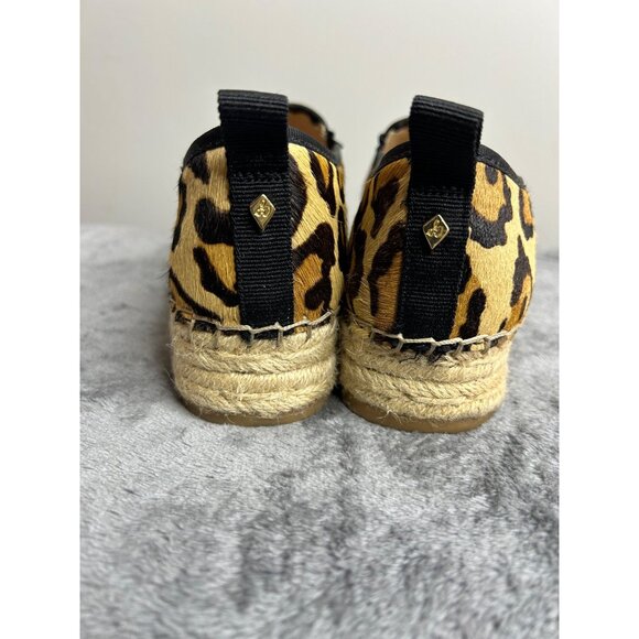 Sam Edelman Carrin Calf Hair Platform Slip on Shoes Espadrilles Flats Women's 7 - Picture 2 of 8